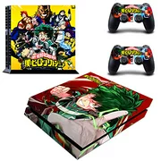 Decal Moments Regular PS4 Console Set Vinyl Skin Decal Stickers Protective for PS4 Playstaion 2 Controllers My Hero Academia