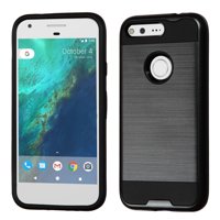 ASMYNA Hard Dual Layer TPU Cover Case For Google Pixel - Black