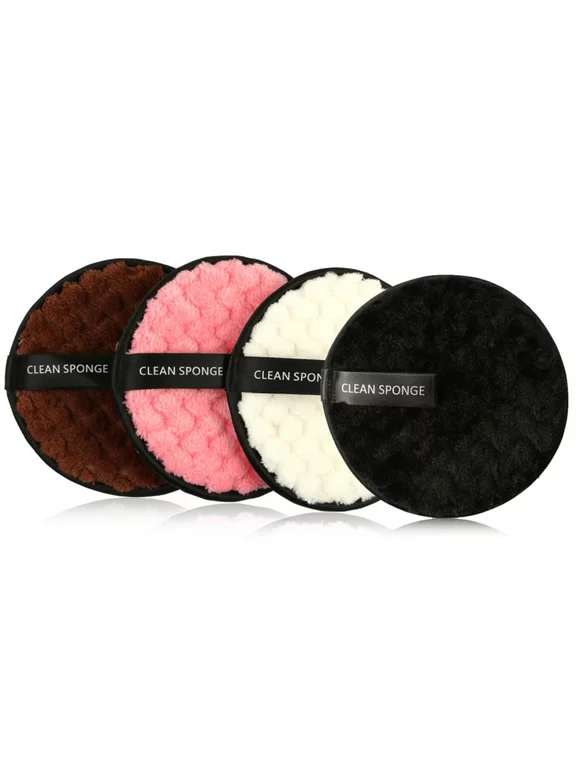 Reusable Double-Sided Makeup Remover Pads, Soft Chemical-free Facial Cotton Pads Perfect for Facial Cleansing