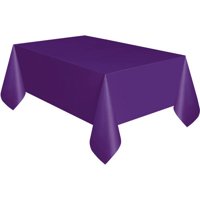 Dark Purple Plastic Party Tablecloth, 108 x 54in