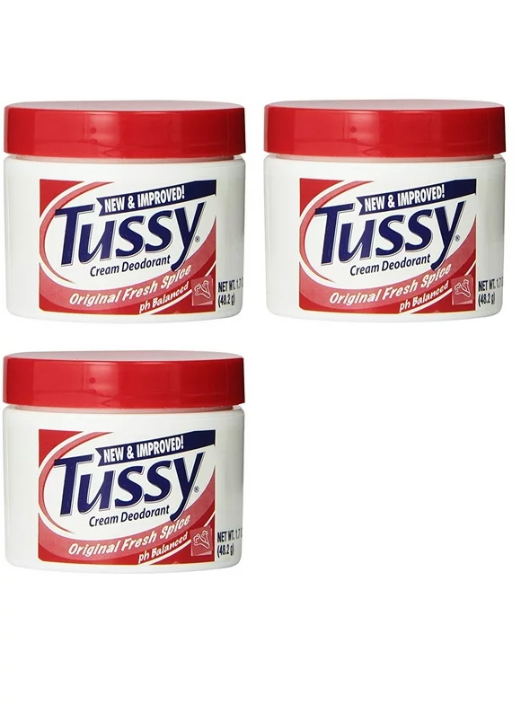 Tussy Deodorant Cream, Original - 1.7 Oz (3 Pack)