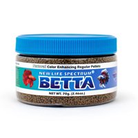New Life Spectrum Color Enhancing Betta Fish Food Pellets, 70 g