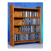 4 Shelf CD Storage (Honey Oak)