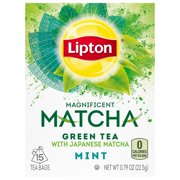 (3 Boxes) Lipton Magnificent Matcha Green Tea Bags Mint 15 ct