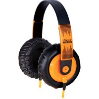 iDance SeDJ 400 - Headphones - full size - wired - 3.5 mm jack - black, orange - for Apple iPhone 4, 4S, 5, 5c, 5s; iPod classic; iPod touch (1G, 2G, 3G, 4G, 5G)
