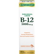 Nature's Bounty Liquid Vitamin B-12, Berry, 5000 mcg, 2 Fl Oz