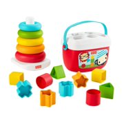 Fisher-Price Babys First Blocks & Rock-a-Stack, Plant-Based Toys
