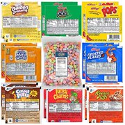 Kellogg's & General Mills Cereal Bowl Variety - Apple Jacks, Mini Wheats, Corn Pops, Special K, Frosted Flakes, Coco Puffs, Lucky Charms, Reese's Puffs + 1 Bag of Cereal Marshmallows