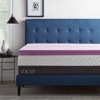 Lucid Revive Lavender and Aloe Memory Foam Topper 2, 3, or 4 Inch