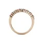 Pink Tourmaline and Diamond 7 Stone Wedding Band 0.22 ct tw in 14K Rose Gold.size 8 - image 5 of 7