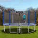 image 4 of Topbuy 16FT Trampoline Combo Bounce Jump Safety Enclosure Net W/ Basketball Hoop Ladder