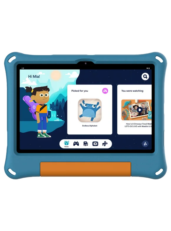 onn. 10.1" Kids Tablet, 32GB, (2024 Model) - Aqua