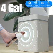 4 Gallon Automatic Trash Can Touch Free Waste Bin, Infrared Motion Sensor Dustbin Garbage Can Battery Powered Quick Sensing Waste Container Rubbish Bin For Home Office Hotel