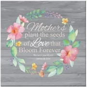Personalized Her Love Blooms Canvas, 11x11, Available in Mother and Grandmother