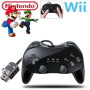 CableVantage Pro Classic Game Controller Pad Console Joypad For Nintendo Wii Remote Black