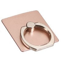 Ring Holder Stand Compatible with Apple iPhone Xs Max, Xs, Xs Plus, XR, X, 8, 8 Plus, 7, 7 Plus, 6S, 6S Plus, 6, 5 (Rose Gold), w/ 360 Degree Rotation,