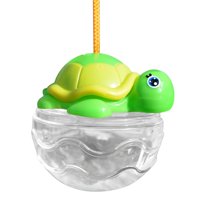 Bangcool Plastic Fish Bowl Breathable Turtle Tank Mini Fish Tank with Turtle Lid