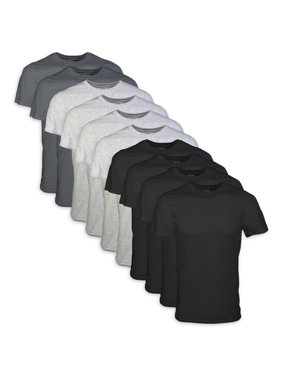 Gildan Men's Short Sleeve Crew Assorted Color T-Shirt, 10-Pack