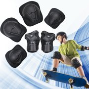 Kid Protective Gear Set Children Knee Pads Elbow Pads with Whist Guards Sport Safety Guard for Cycling Skateboard Scooter BMX Bike and Other Outdoor Sports ActivitiesBLACK