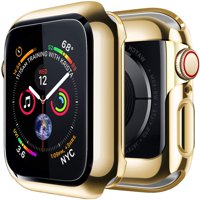 Apple Watch Case Series NIKE/SE/6/5/4 40mm with Buit in TPU Clear Screen Protector - All Around Protective Case Ultra Thin Cover - Gold