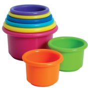 The First Years Stack & Count Cups, Toddler Stacking Cup Toys, 8 Pieces