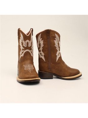 Blazin Roxx 4412302-05 Kristina Toddler Cowboy Boots, Brown - Size 5