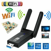 1200Mbps Wireless Long Range Dual Band 5GHz USB 3.0 WiFi Adapter Antennas US