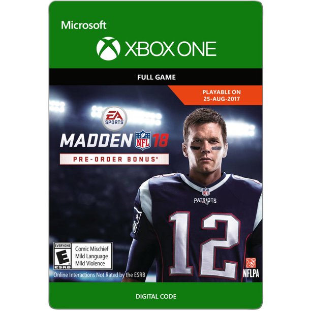 Madden NFL 18 Standard Edition, Electronic Arts, Xbox One, [Digital Download]
