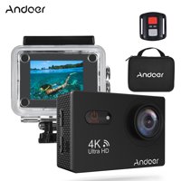 Andoer AN9000R 4K 16MP WiFi Action Sports Camera 1080P FHD 2" Touchscreen 170 Wide Angle Lens with Remote Control Hard Case