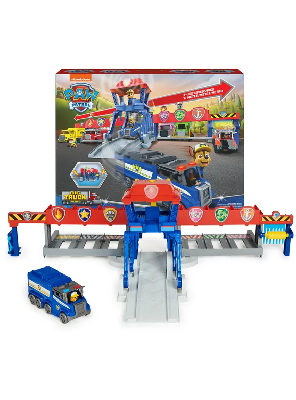 PAW Patrol Big Truck Pups, Truck Stop HQ with Vehicle, 3ft. Wide Playset, For Ages 3 and up