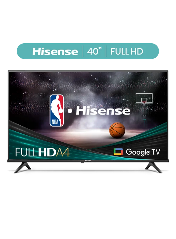 Hisense 40-Inch Class A4 Series FHD 1080p Google Smart TV (40A4K) - DTS Virtual: X, Game & Sports Modes, Chromecast Built-in, Alexa Compatibility