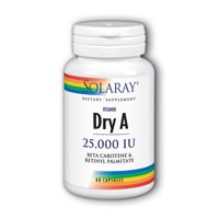 Solaray A Dry 25000IU Supplement, 60 Count