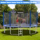 image 2 of Topbuy 16FT Trampoline Combo Bounce Jump Safety Enclosure Net W/ Basketball Hoop Ladder