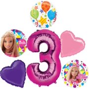 Barbie Sparkle 3rd Birthday Party Supplies Balloon Bouquet Decorations