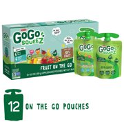GoGo squeeZ Applesauce Pouches, Apple Apple & Gimme Five, 12 Pack
