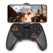 Mobile Game Controller Wireless Gaming Gamepad Controller, TSV Bluetooth 4.0 Pro Controller Joystick Fit for Android IOS Phone, Rechargeable Game Controller with Foldable Clip