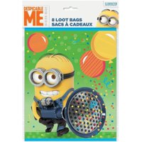Plastic Despicable Me Minions Goodie Bags, 9 x 7 in, 8ct