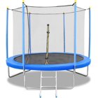 MaxKare 8 FT Trampoline with Enclosure Safety Net & Spring Cover, 300-500 LBS Weight Capacity