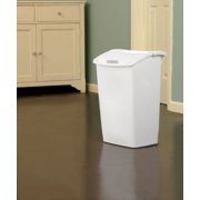 Rubbermaid, Wastebasket with Dual Action Lid, Plastic, 11.3 gal, 1 Count