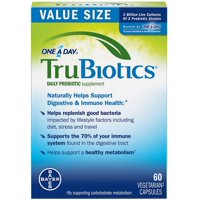 2 Pack - TruBiotics One-a-day Daily Probiotic Supplement 60 ea