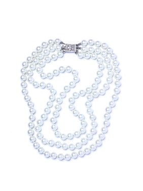 Jackie Onassis Three Strand Pearl Necklace