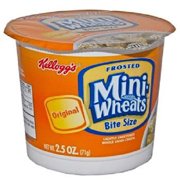 KELLOGGS CEREAL IN CUP FROSTED MINI WHEATS 2.5 oz Each ( 6 in a Pack )