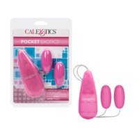 CalExotics Pocket Exotics Multi-Speed Vibrating Double Pink Passion Bullets Vibrator - Pink
