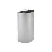 Commercial Zone Precision Series Stainless Steel Half Moon Commercial Trash Can