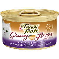 (24 Pack) Fancy Feast Gravy Lovers Wet Cat Food, 3 oz cans