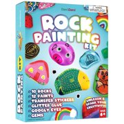 Rock Painting Kit for Kids - Arts and Crafts for Girls & Boys Ages 6-12 - Craft Kits Art Set - Supplies for Painting Rocks - Best Tween Paint Gift, Ideas for Kids Activities Age 4 5 6