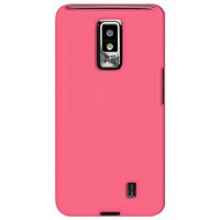 Amzer Silicone Jelly Skin Case Cover for LG Spectrum VS920 - Retail Packaging - Baby Pink