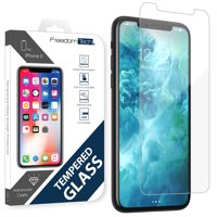 iPhone X Screen Protector, FREEDOMTECH Tempered Glass Screen Protector for Apple iPhone 10 - 9H Hardness, Premium Clarity, Scratch-Resistant Tempered Glass for iPhonen X
