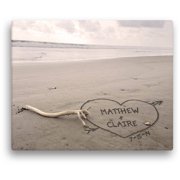 Personalized Names In The Sand Canvas Available In Multiple Sizes