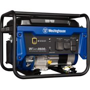 Westinghouse Outdoor Power Equipment WGen3600v Portable Generator 3600 Rated and 4650 Peak Watts, RV Ready, Gas Powered, CARB Compliant